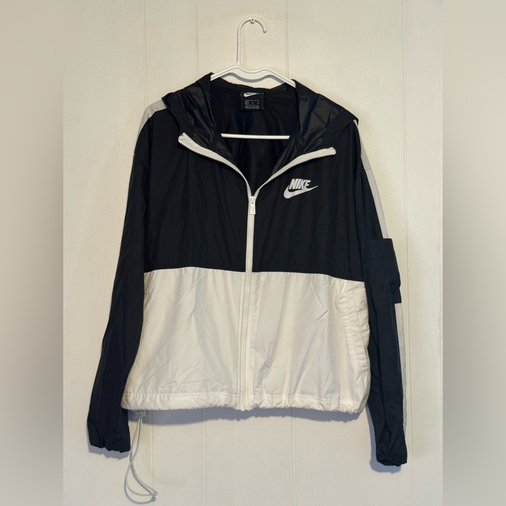 Nike Black Mesh Zip-up Jacket XL